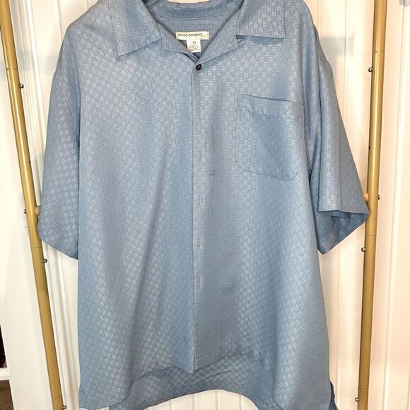 Island Passport Men’s Hawaiian Button Up Casual Short Sleeve Shirt Travel - Picture 1 of 6